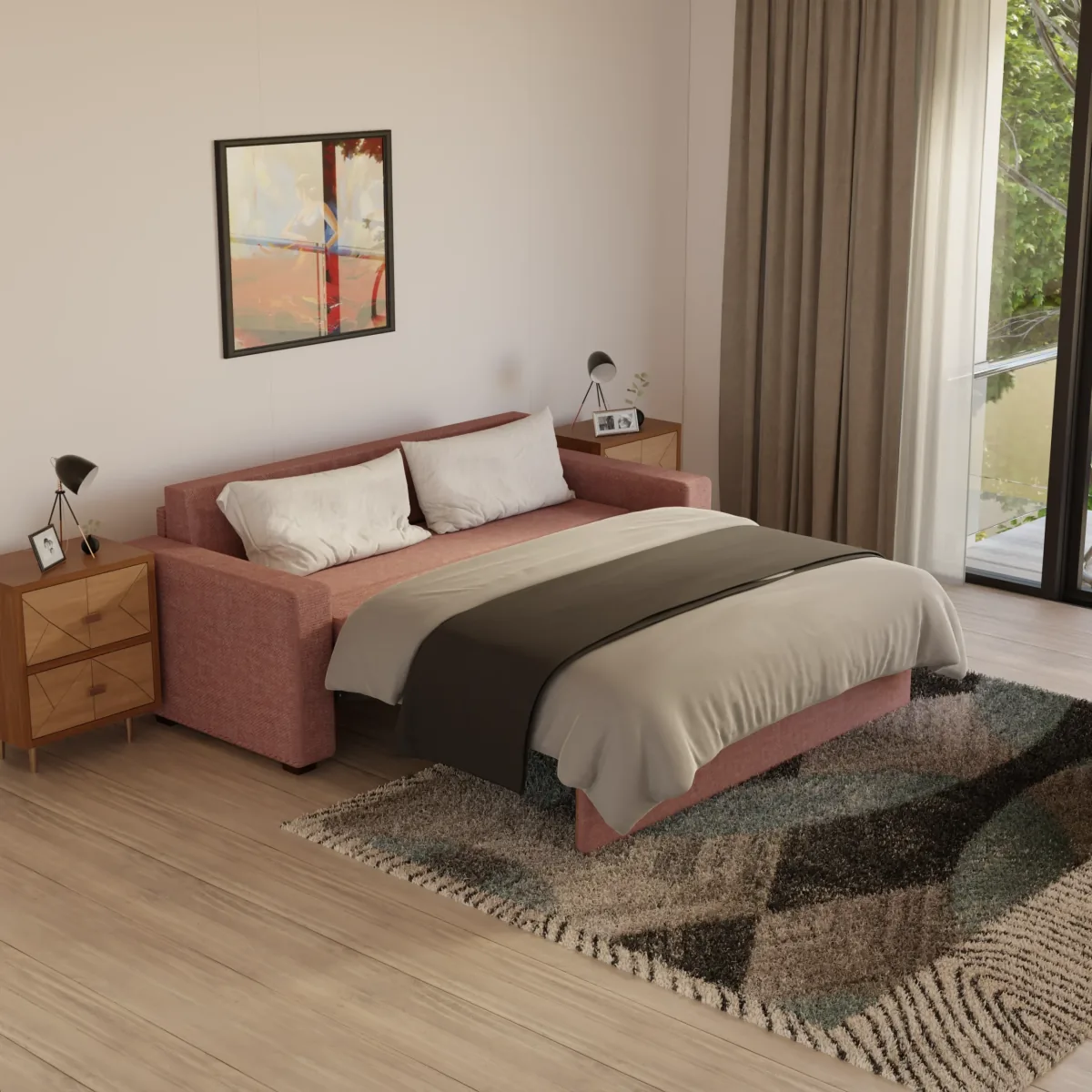 Ebco EB-Sofa Quick Bed 2, sofa come bed